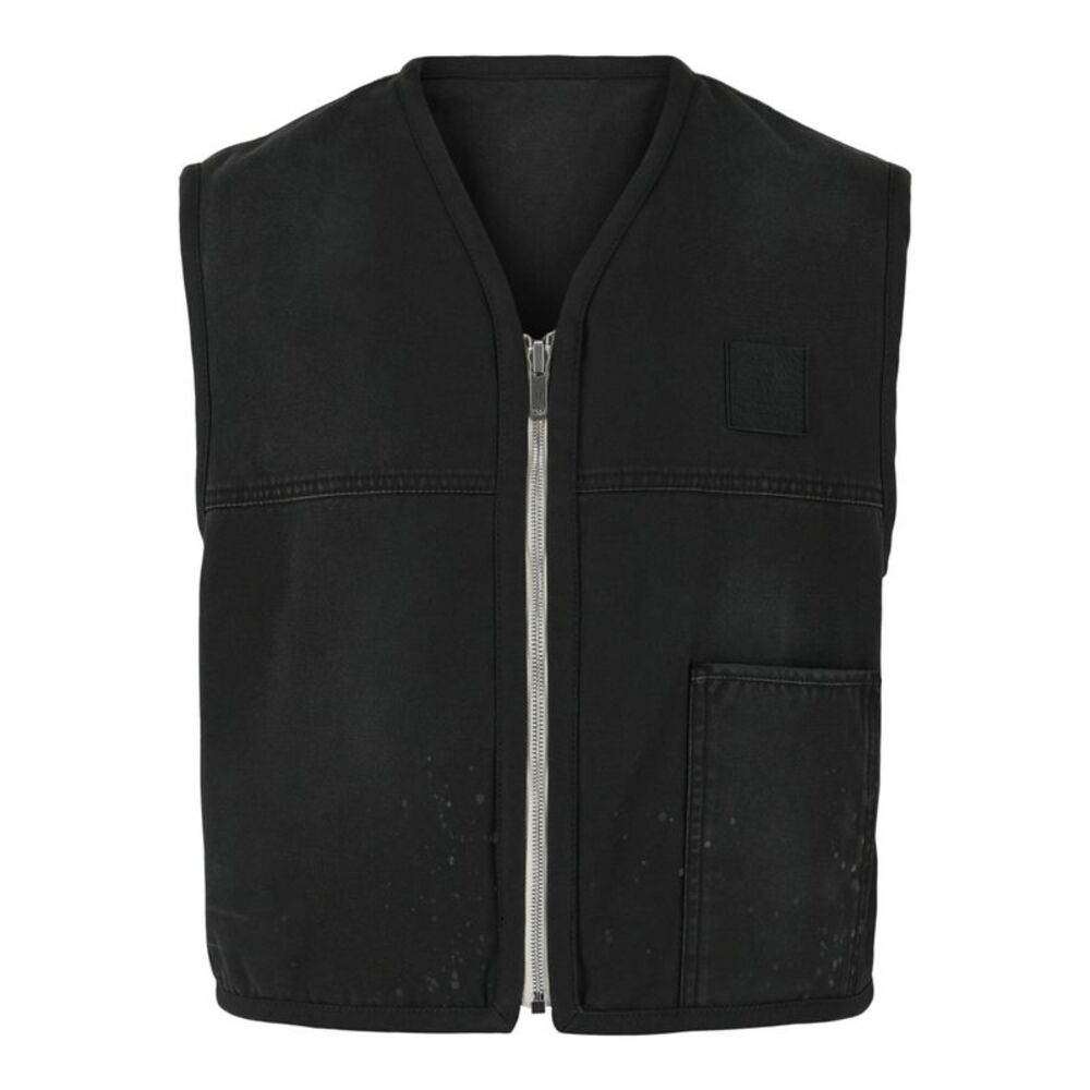 Givenchy Reversible Mixed Material Gilet Black Mens